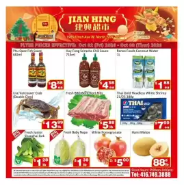Jian Hing Supermarket flyer week 40 Page 1