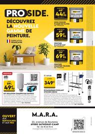 Catalogue Tout faire matériaux page 12: Duveco kit isolation chauffe-eau €49,90, Proside peinture chantier velours €69,90