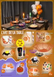 Catalogue Maxi Bazar page 12: Araignée squelette piles fournies 8.5×7×5 cm €1,99, Eh serviettes €1,49