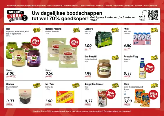 Budget Food (geldig t/m 8-10)