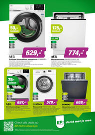EP folder Pagina 6: AEG ProSteam UniversalDose wasmachine LR74BREMEN €629,00, Bosch Wasmachine WGE02406NL Serie 2 €579,00