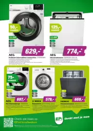 EP folder Pagina 6: AEG ProSteam UniversalDose wasmachine LR74BREMEN €629,00, Bosch Wasmachine WGE02406NL Serie 2 €579,00