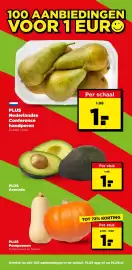 PLUS folder week 41 Pagina 3: PLUS Nederlandse Conference handperen €1,99, Pompoenen €1,00