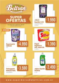 Catálogo Beltrán Supermercados Página 10: Sol mayor papel higiénico €1.390,00, Magistral detergente ultra €3.590,00