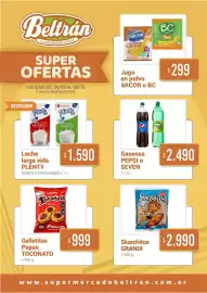 Catálogo Beltrán Supermercados Página 5: Tocoñato galletitas pepas €999,00, Pepsi o Seven gaseosa €2.490,00