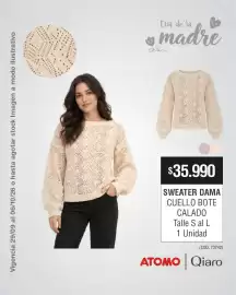 Catálogo Atomo Conviene Página 1: Atomo sweater dama cuello bote calado €35.990,00