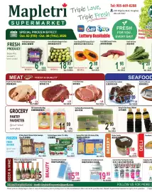 Mapletri Supermarket flyer week 40 Page 1