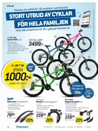 Thansen reklamblad Sida 14: Skärmset MTB Colorado 26 €79,96, Ramlås Försäkringsgodkänt €159,20