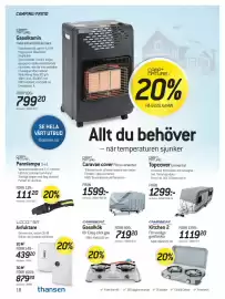 Thansen reklamblad Sida 18: Caravan cover Flera varianter, Topcover Universal