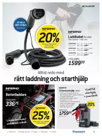 Thansen reklamblad Sida 9: Litiumstarthjälp T8MAX €1.759,20, Laddkabel för elbil