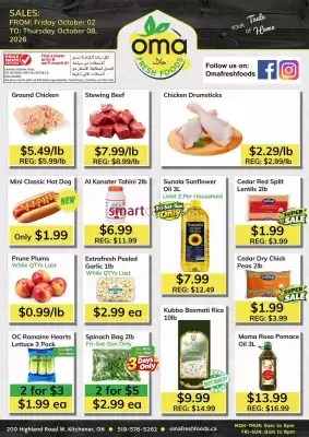 Oma Fresh Foods (valid until 8-10)