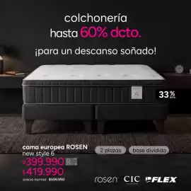 Catálogo Ripley Página 10: Rosen - cama europea new style 6 €419.990,00