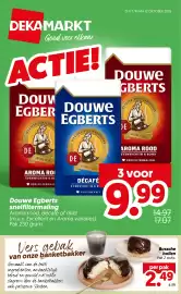 Dekamarkt folder week 41 Pagina 1: Douwe Egberts koffie €9,99, Bossche bollen €2,49