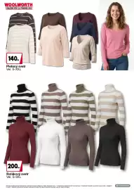 Woolworth leták Strana 4: WOOLWORTH OBLEČENÍ VŽDY ZA VÝHODNÉ CENY 500 140KE Pletený svetr Vel. S-XXL 200KE Rolákový svetr