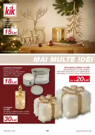 Catalog Kik Pagină 6: kik Decorațiune,,Cerb" alb sau auriu, înălțimea aprox. 16 cm, fiecare 15 Lei Imagine realizată