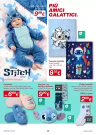 Volantino KiK Pagina 2: DISNEY STICH ODISNEY Immagine creata con il supporto di applicazioni Al. Tuta intera in pile tg
