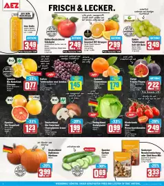AEZ Prospekt woche 41 Seite 2: Bio Naturland Champignons braun €1,99, Tafeläpfel €2,49