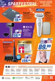 K+B Expert Prospekt Seite 8: PHILIPS Schallzahnbürste Sonicare Series 7100 €159,99, EC Hairdryer €59,99