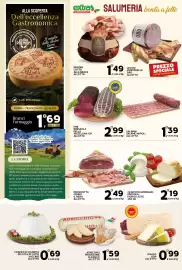 Volantino Extra Supermercati Pagina 4: Renzini cotto alla brace €1,49, Asiago Dop €0,99