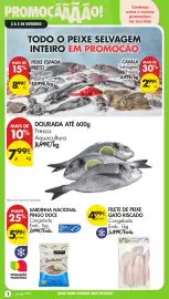 Folheto Pingo Doce | Fim de Semana Página 2: Dourada €7,99, Sardinha nacional pingo doce €5,99