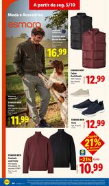 Folheto Lidl semana 41 Página 44: Esmara men camisola com fecho €10,99, Esmara men ténis €12,99