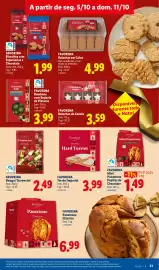 Folheto Lidl semana 41 Página 21: Favorina torrão imperial €3,99, Favorina nougat torroncini €2,49