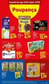 Folheto Lidl semana 41 Página 25: Gogosqueez maçã pêra pack familiar €7,05, Freshona Ervilhas Extra Finas €1,69