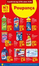 Folheto Lidl semana 41 Página 28: Bref wc color ativo duplo eucalipto €2,99, Floralys rolo cozinha xxl €1,39