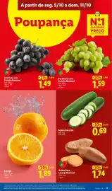 Folheto Lidl semana 41 Página 3: Pepino Doce Bio €0,69, Batata Doce Laranja Nacional €1,74