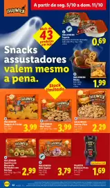 Folheto Lidl semana 41 Página 32: Halloween aperitivos de mozzarella recheados com ketchup €2,99