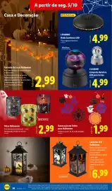 Folheto Lidl semana 41 Página 38: Decoração em Feltro para Halloween €1,99, Velas Halloween €2,99