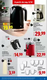 Folheto Lidl semana 41 Página 43: Silvercrest espremedor de citrinos 85 w €22,99, Silvercrest batedeira 400 w €14,99