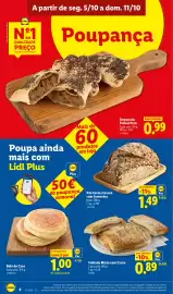 Folheto Lidl semana 41 Página 6: Pão Forma Escuro com Sementes €1,49, Folhado Misto com Carne €0,89