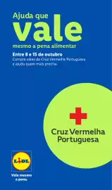 Folheto Lidl semana 41 Página 9: Ajuda que vale mesmo a pena alimentar Entre 8 e 15 de outubro Compra vales da Cruz Vermelha