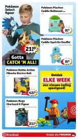 Kruidvat folder | Speelgoed Pagina 15: Pokémon Pluchen Cuddle Bulbasaur Knuffel, LEGO Pokémon 72160 Arcanine