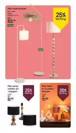 Leen Bakker folder week 41 Pagina 17: Alle tafel- en bureau-lampen €11,99, Alle lampvoeten en -kappen €8,99