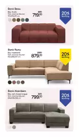 Leen Bakker folder week 41 Pagina 9: Bank Beau €719,20, Bank Aberdeen €799,20