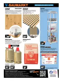 V Baumarkt Prospekt | V-Baumarkt Seite 8: Schwenk Zement F35 €4,99, Fertigparkett Eiche Allgäu PARADOR €29,99