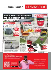 Baustoff-Zentrum Prospekt Seite 1: Biohort Gartenhäuser €1.879,00, Einhell Akku-Astkettenäge €109,99