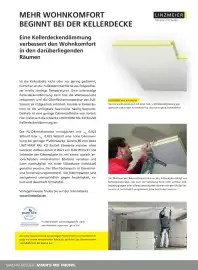 Baustoff-Zentrum Prospekt Seite 4: MEHR WOHNKOMFORT BEGINNT BEI DER KELLERDECKE Eine Kellerdeckendämmung verbessert den