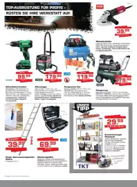 Baustoff-Zentrum Prospekt Seite 5: Winkelschleifer L 850 125 €39,99, Kompresor Basic 220-24 OF Silent €179,99