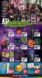 Mäc Geiz Prospekt woche 42 Seite 4: Halloween Glow Halloween €1,00, Knicklicht-Maske €1,99