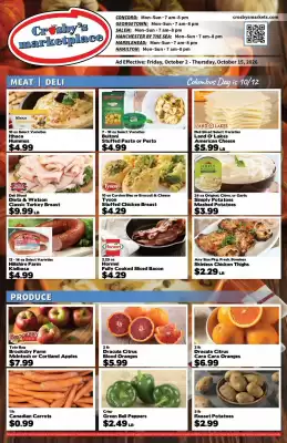 Crosby's Marketplace (valid until 15-10)