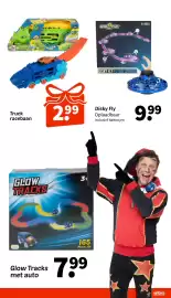 Wibra folder | Speelgoed Pagina 10: Truck racebaan €2,99, Disky Fly €9,99