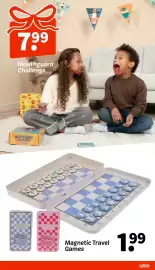 Wibra folder | Speelgoed Pagina 14: Magnetic Travel Games €1,99, Mouthguard Challenge €7,99