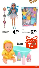 Wibra folder | Speelgoed Pagina 6: Pop reisset €6,99, Babypop met bad €7,99