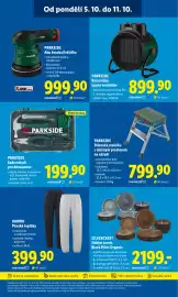 Lidl leták týden 41 Strana 17: PARKSIDE Aku bruska/leštička €999,90, UMBRO Pánské tepláky €399,90
