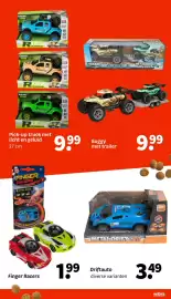 Wibra folder Pagina 8: Driftauto €3,49, Finger Racers €1,99