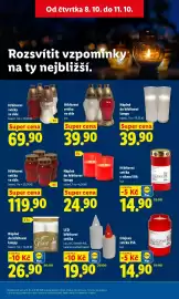Lidl leták Strana 45: HŘBITOVNÍ SVÍČKA VE SKLE €39,90, HŘBITOVNÍ SVÍČKY VE SKLE €119,90