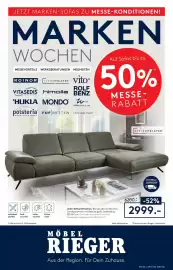 Möbel Rieger Prospekt Seite 1: Leder-Eckkombination €2.999,00